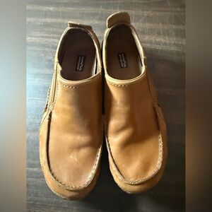 Patagonia Skywalker Slip On loafers  men's Leather walking Shoes 11 carbon brown